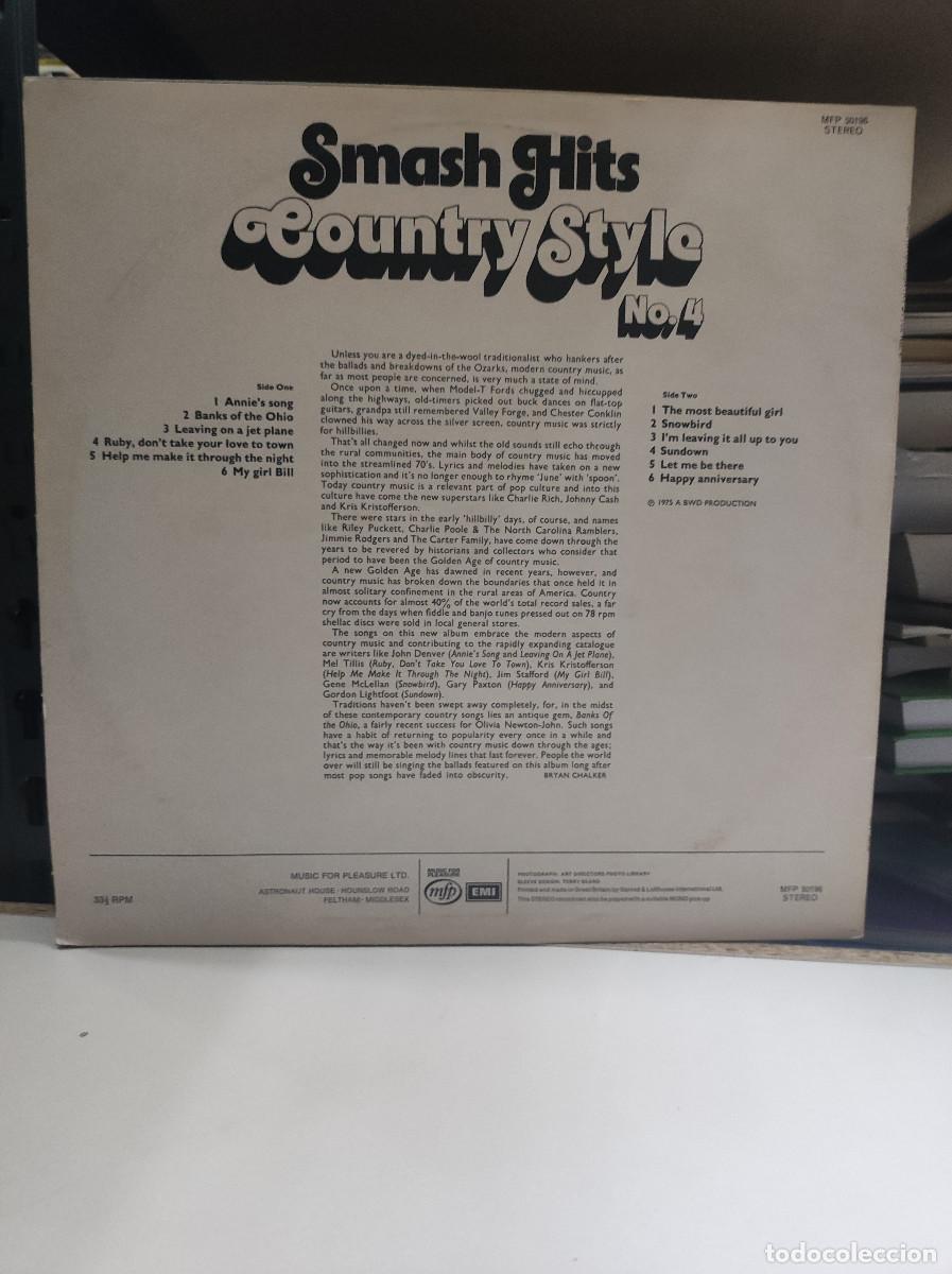 Discos de vinilo: Smash Hits Country Style No.4 - Foto 2