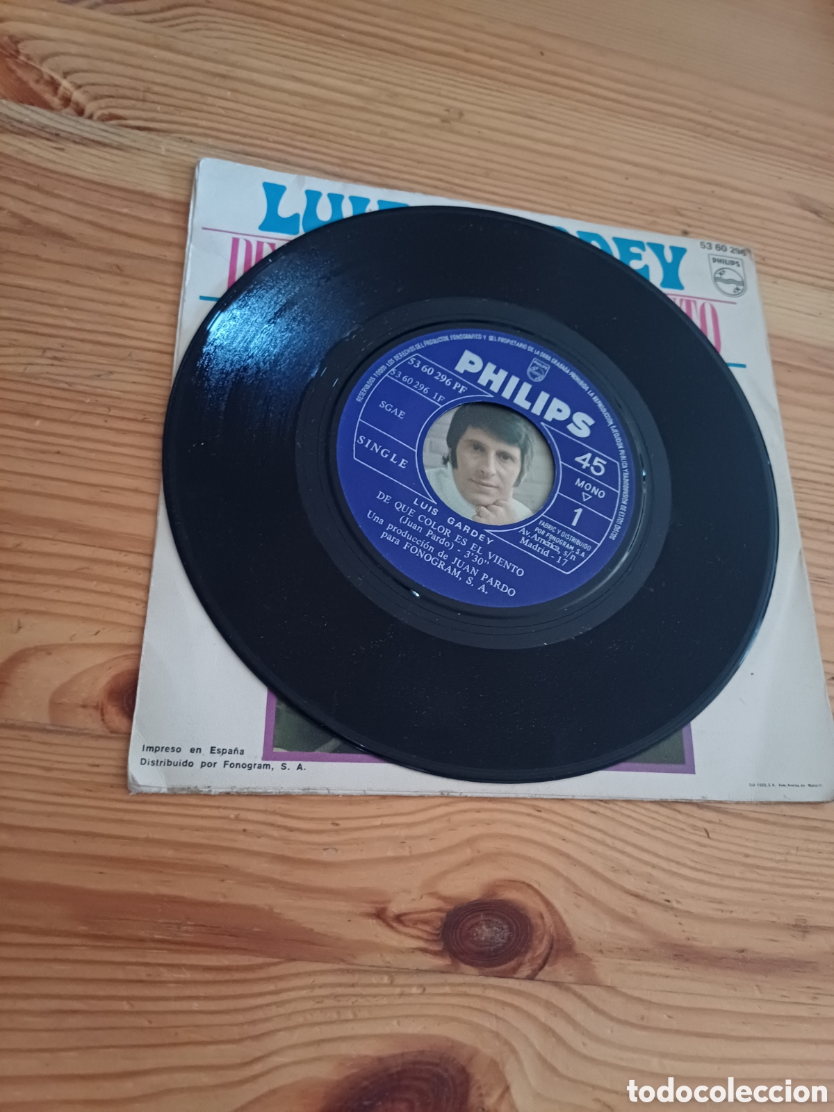 Discos de vinilo: Luis Gardey De que color es el viento - Foto 3