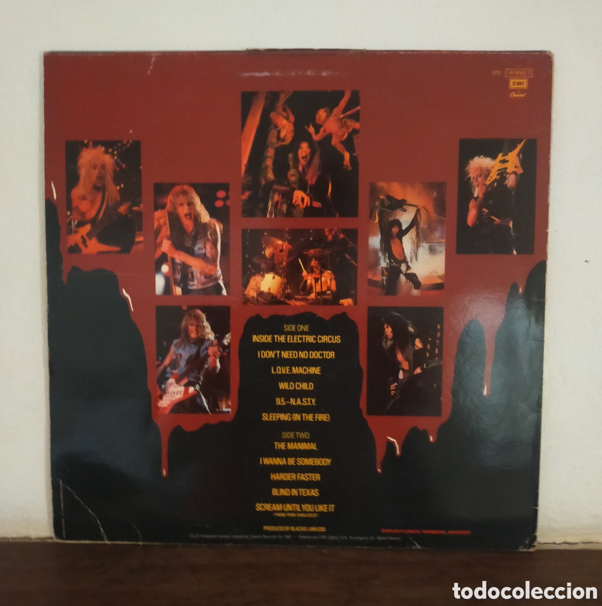Discos de vinilo: Vinilo Live in the Raw de W.A.S.P. - Foto 2