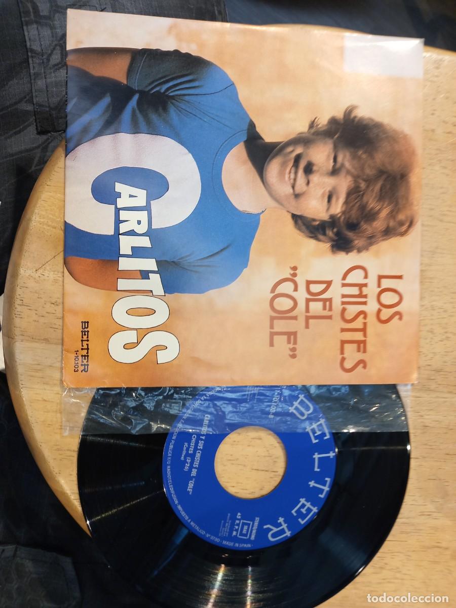 Discos de vinilo: CARLITOS - Los Chistes del Cole - single COMO NUEVO - Foto 1