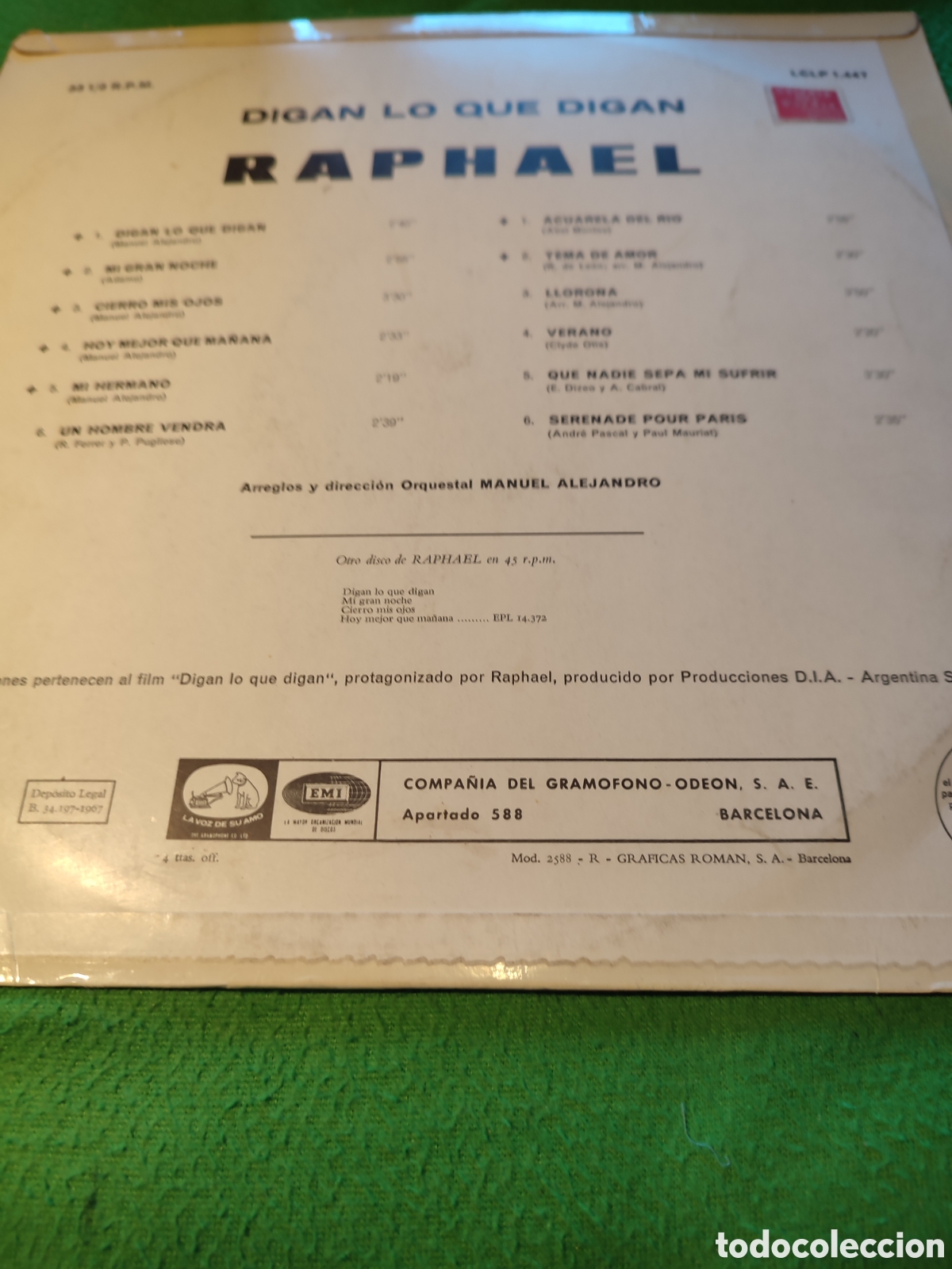 Discos de vinilo: Raphael - Digan lo que digan - Foto 2