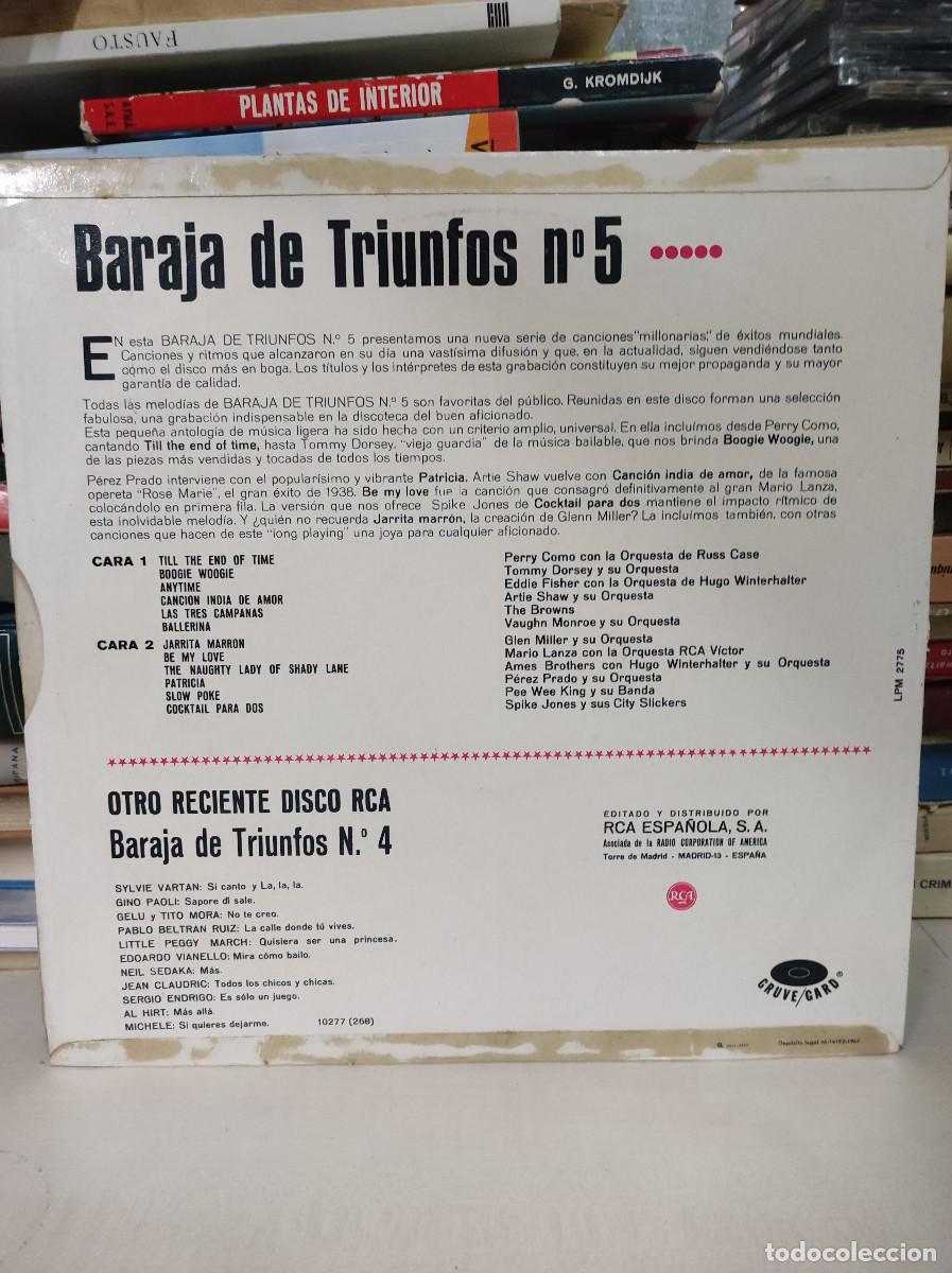 Discos de vinilo: BARAJA DE TRIUNFOS N5 - Foto 2