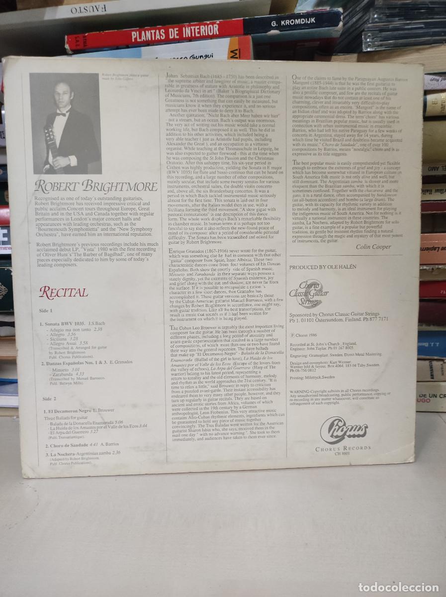 Discos de vinilo: Robert Brightmore &ndash; Recital - Foto 2