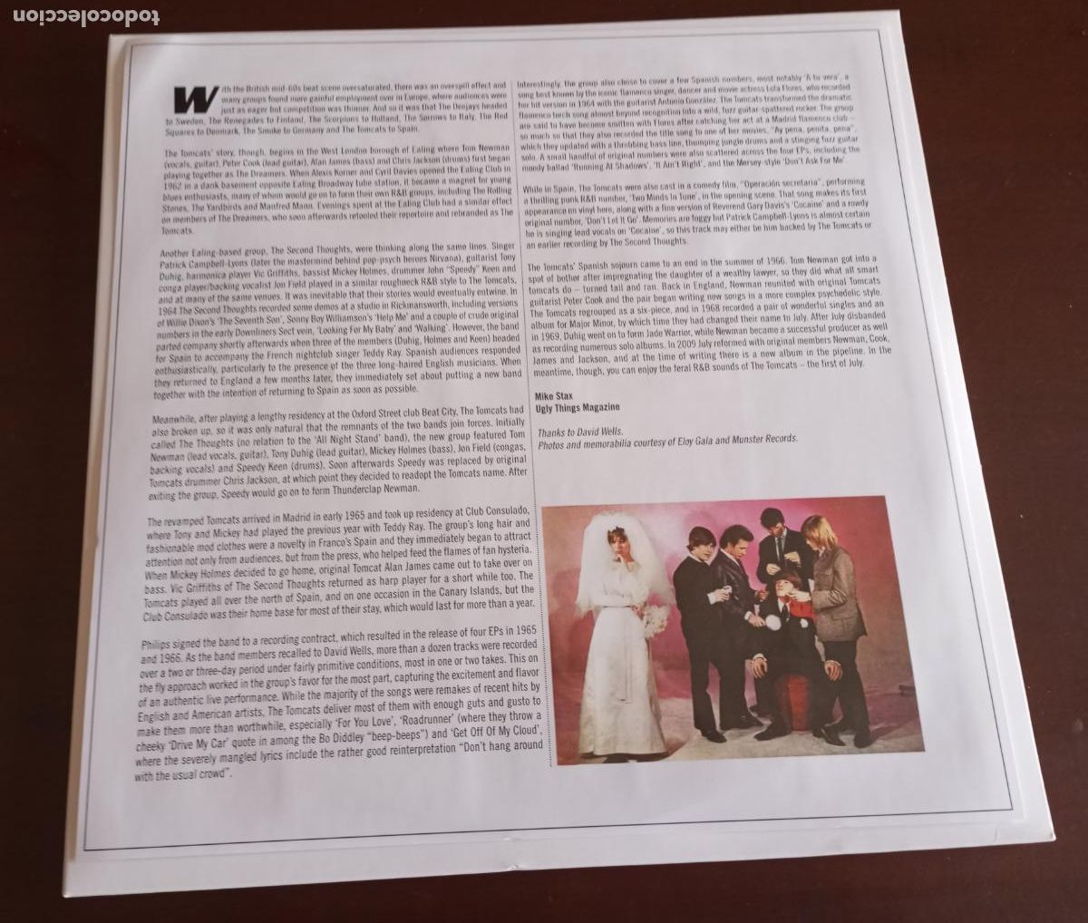 Discos de vinilo: THE TOMCATS - A TU VERA - DOBLE 2 LP.S - 2019 - Foto 2