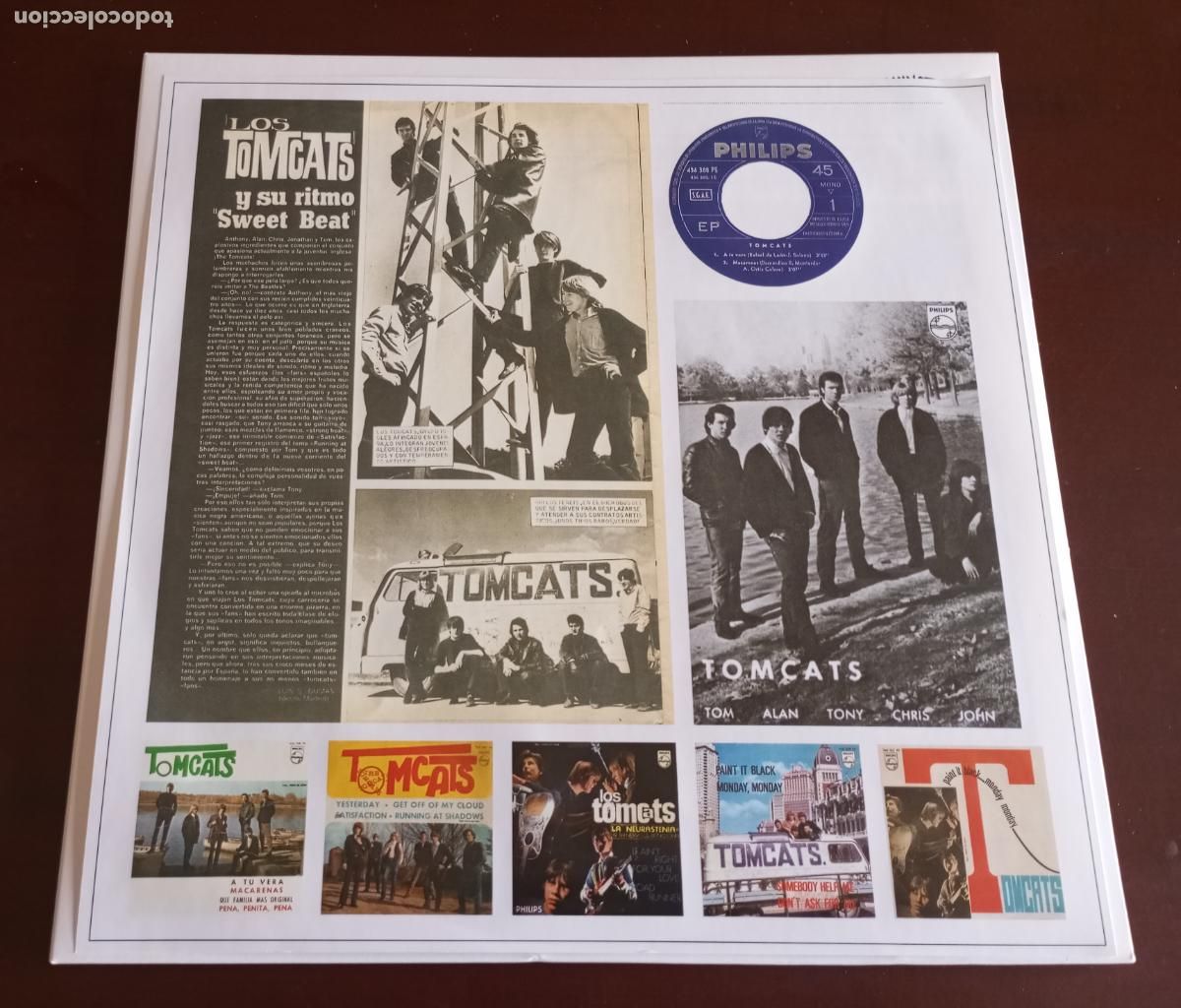 Discos de vinilo: THE TOMCATS - A TU VERA - DOBLE 2 LP.S - 2019 - Foto 3