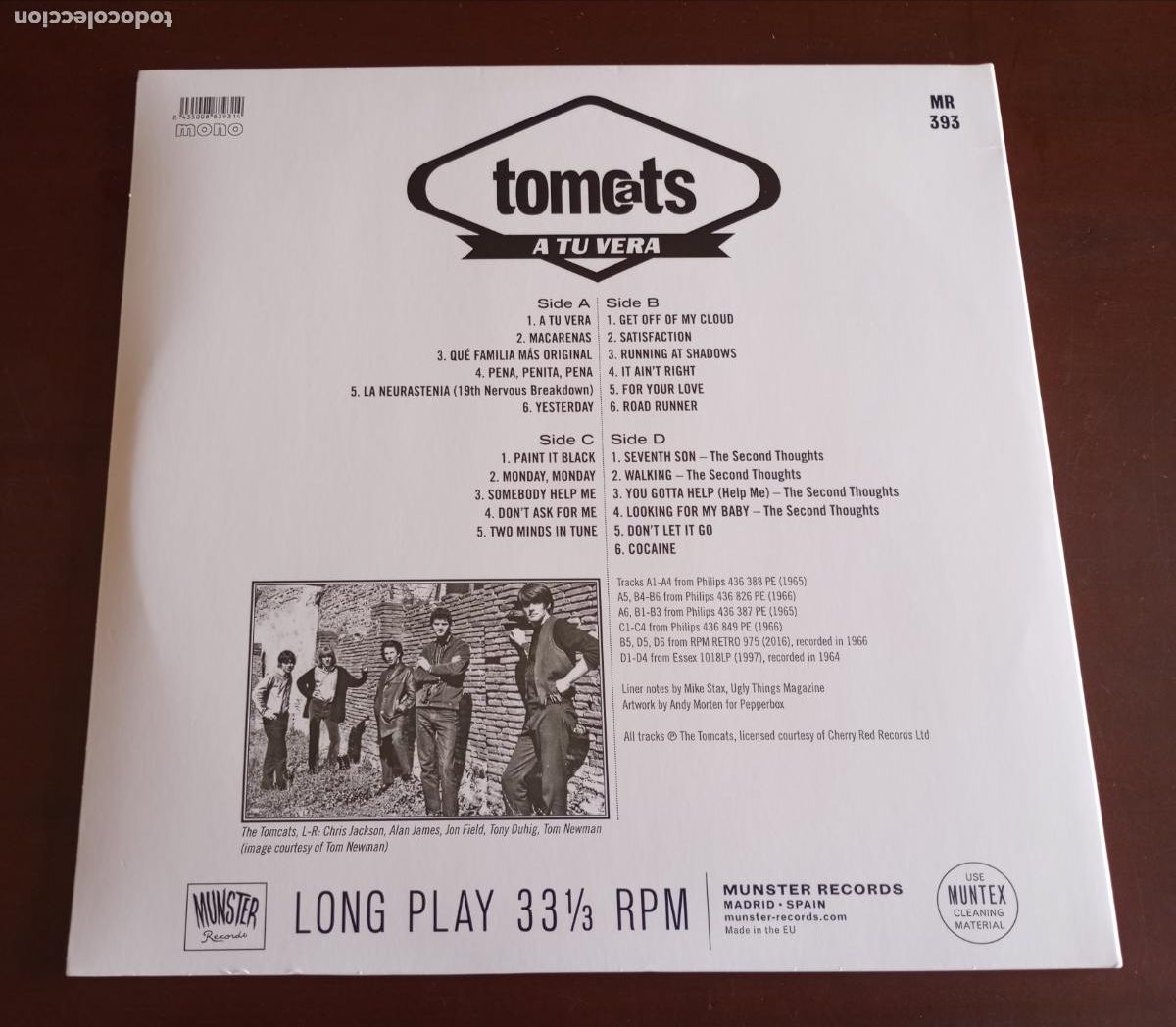 Discos de vinilo: THE TOMCATS - A TU VERA - DOBLE 2 LP.S - 2019 - Foto 4