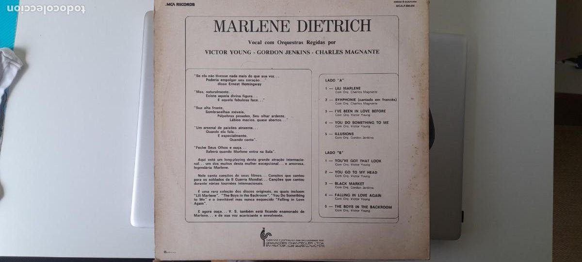 Discos de vinilo: Marlene Dietrich - Foto 2