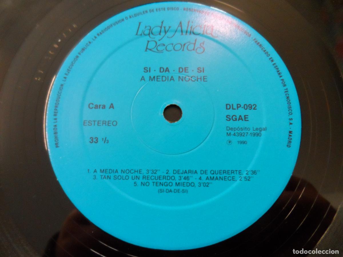 Discos de vinilo: SI-DA-DE-SI - A MEDIA NOCHE - Foto 3