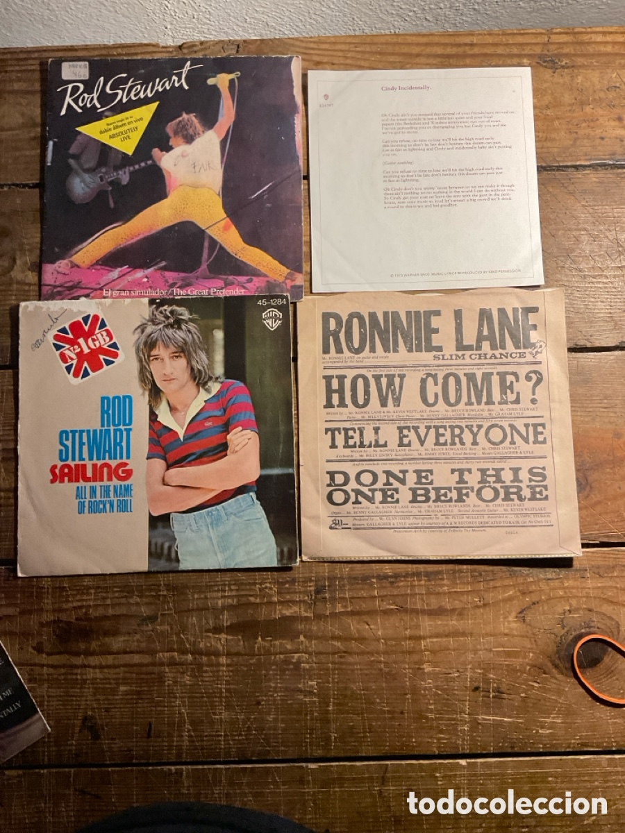 Discos de vinilo: Rod Stewart/Faces 8 piezas SIN DISCOS - Foto 2