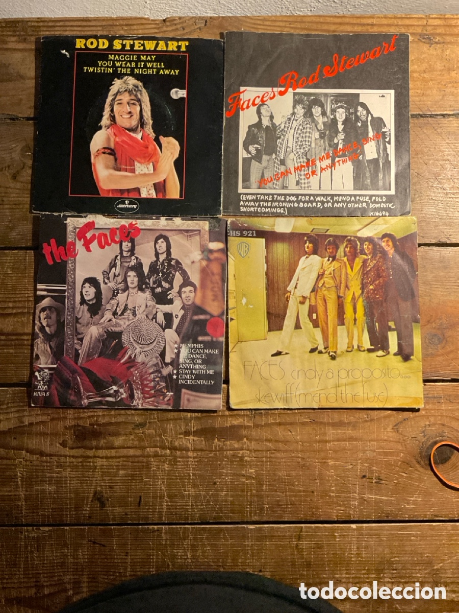 Discos de vinilo: Rod Stewart/Faces 8 piezas SIN DISCOS - Foto 1