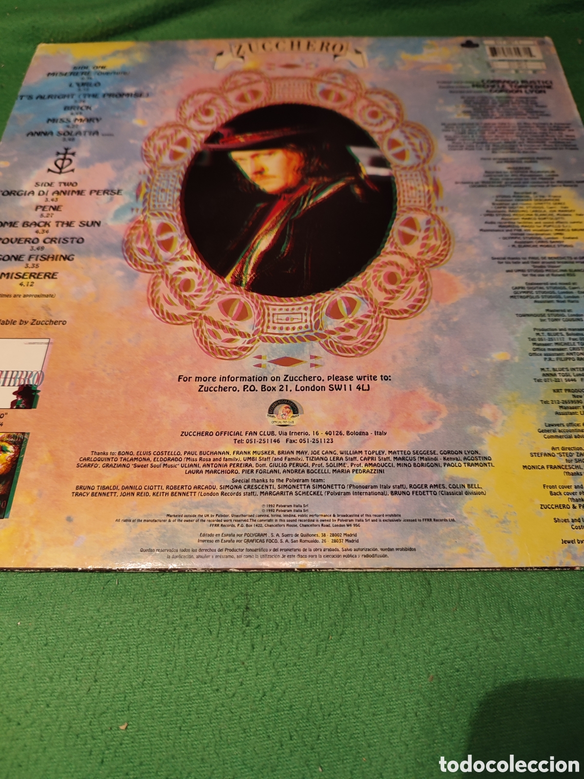 Discos de vinilo: Zucchero - Miserere Vinilo Lp - Foto 4