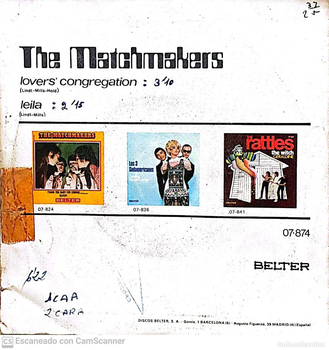 Discos de vinilo: The Matchmakers &lrm;&ndash; Lovers Congregation/Leila - Foto 2