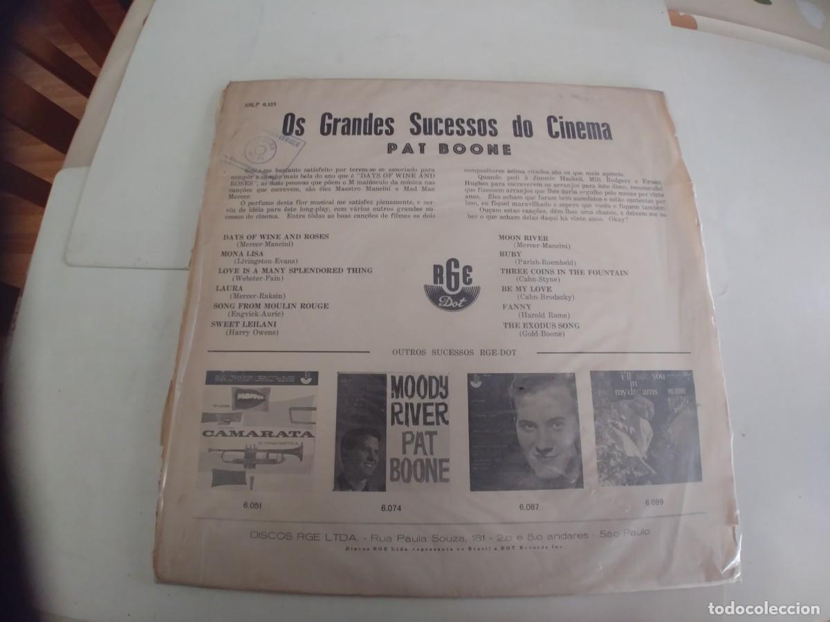 Discos de vinilo: PAT BOONE-LP SUCESSOS DO CINEMA - Foto 2