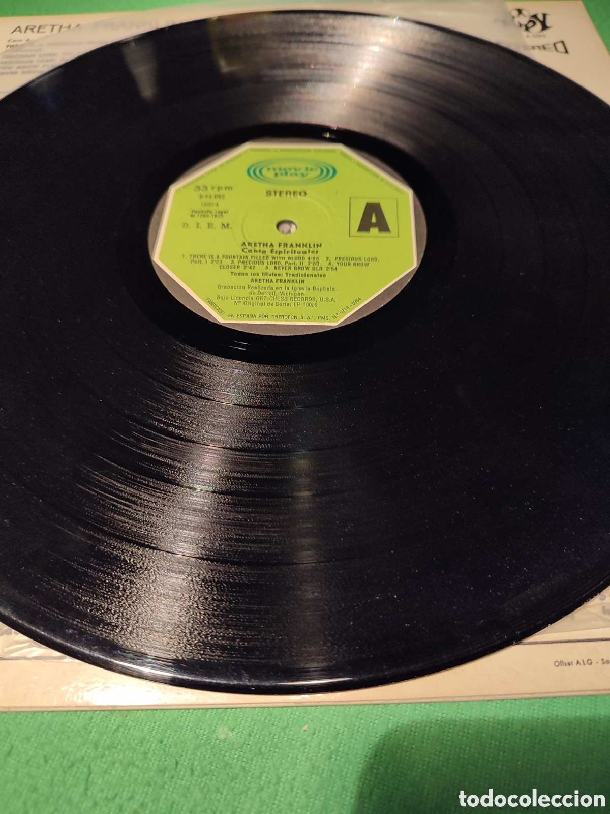 Discos de vinilo: Aretha Franklin - Canta espirituales - Foto 3