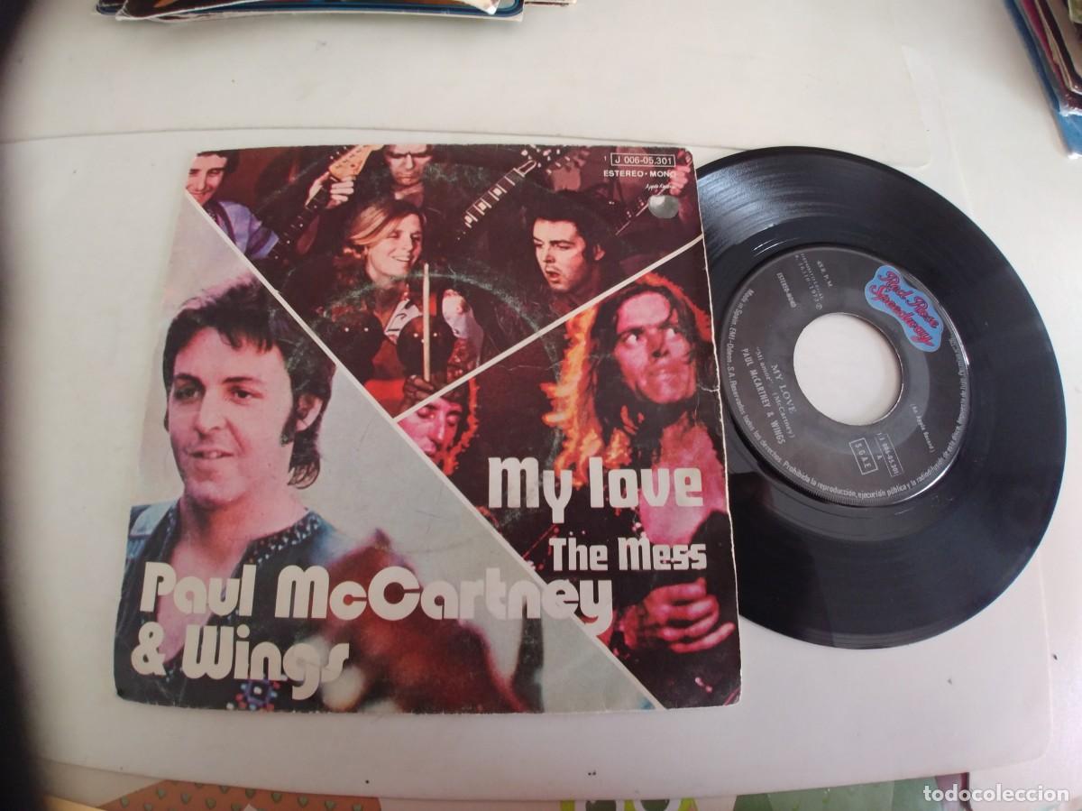 Discos de vinilo: PAUL McCARTNEY & WINGS-SINGLE MY LOVE - Foto 1