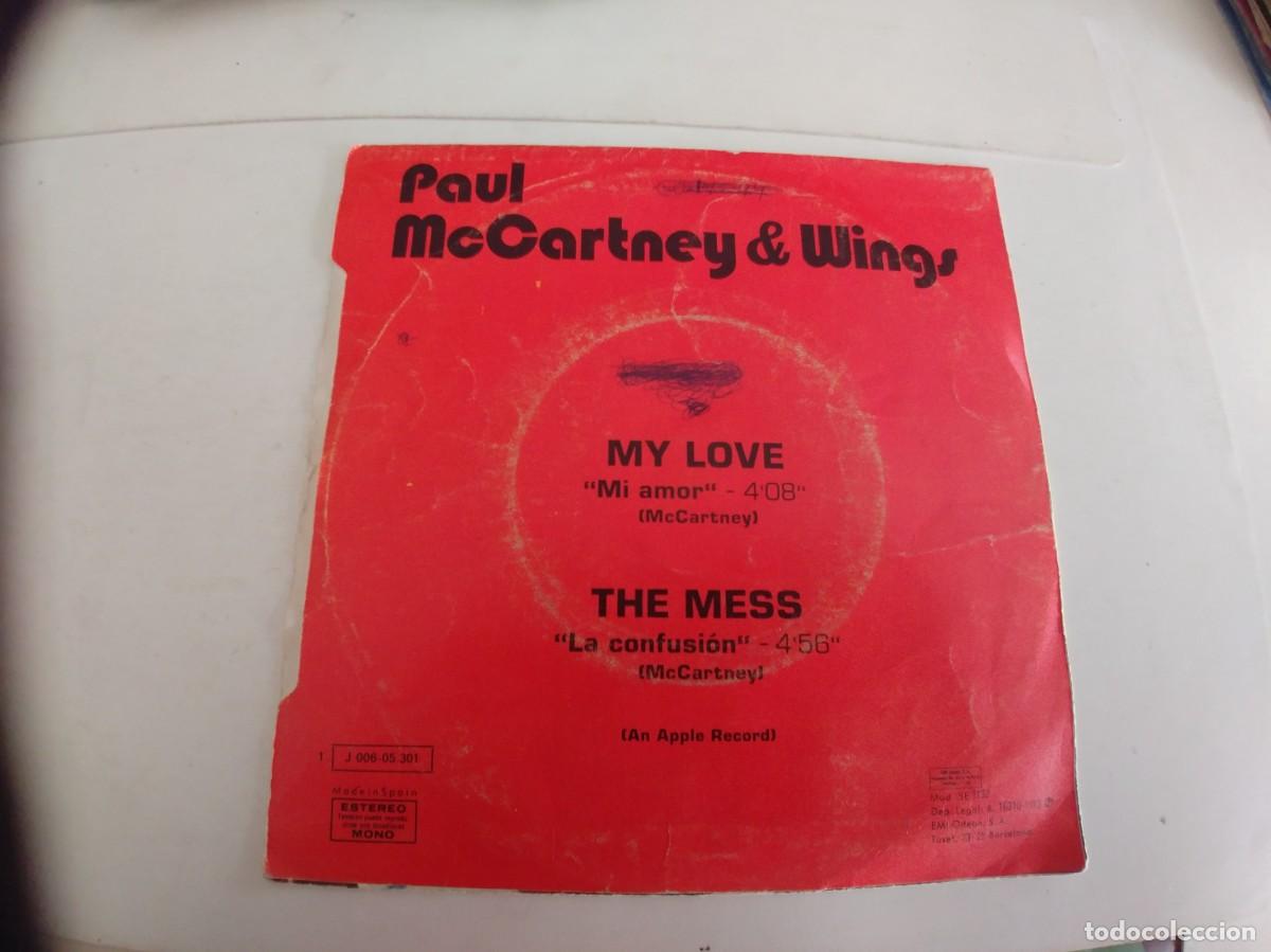 Discos de vinilo: PAUL McCARTNEY & WINGS-SINGLE MY LOVE - Foto 2