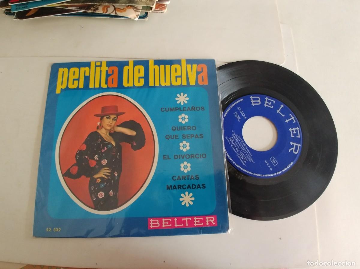 Discos de vinilo: PERLITA DE HUELVA-EP CUMPLEA&Ntilde;OS +3 - Foto 1
