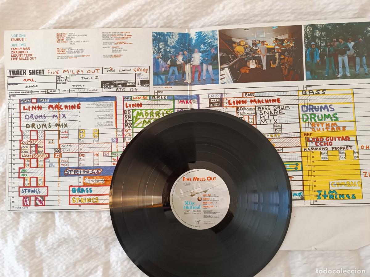 Discos de vinilo: Mike Oldfield &ndash; Five Miles Out LP 1982 GERMANY - Foto 2