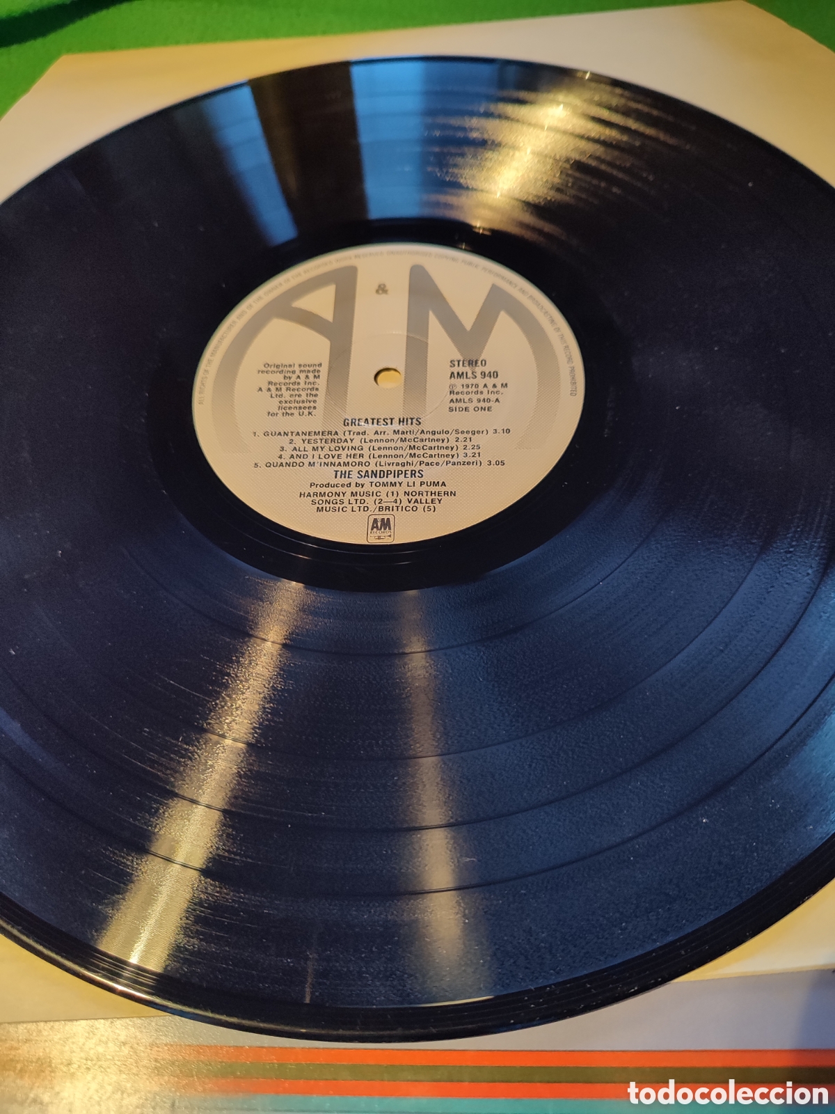 Discos de vinilo: The Sandpipers - Greatest hits - Foto 3