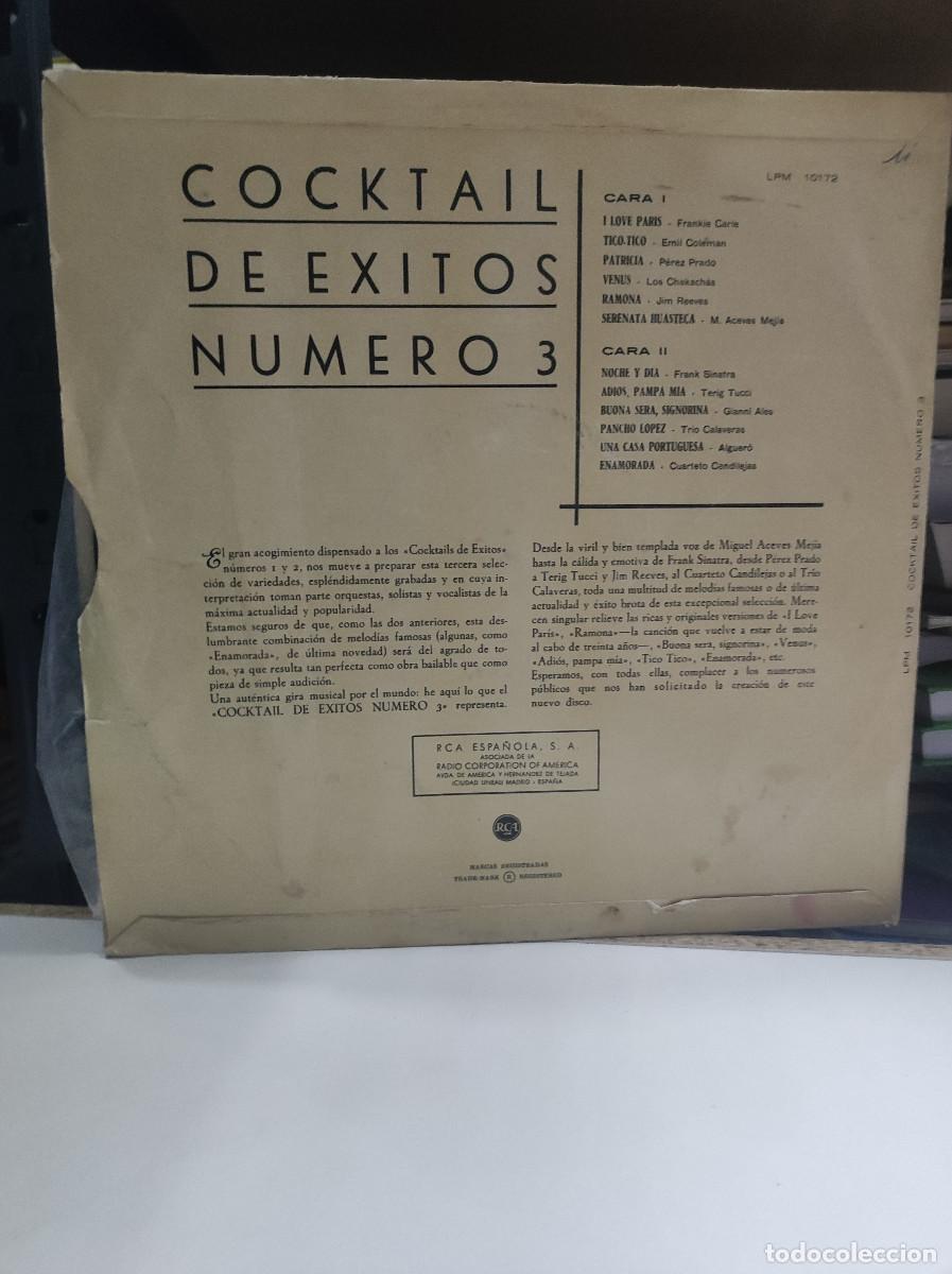 Discos de vinilo: COCKTAIL DE EXITOS N3 - Foto 2