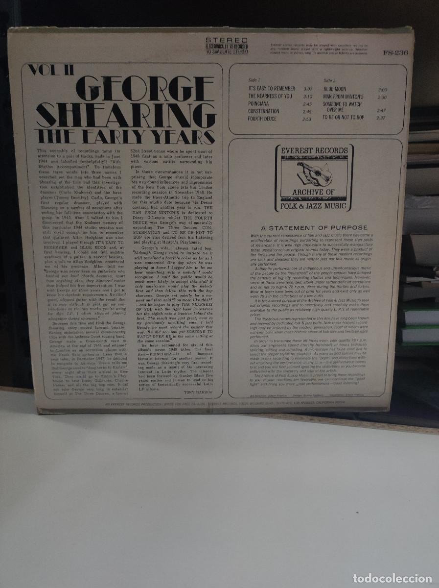 Discos de vinilo: George Shearing &ndash; Volume II The Early Years - Foto 2