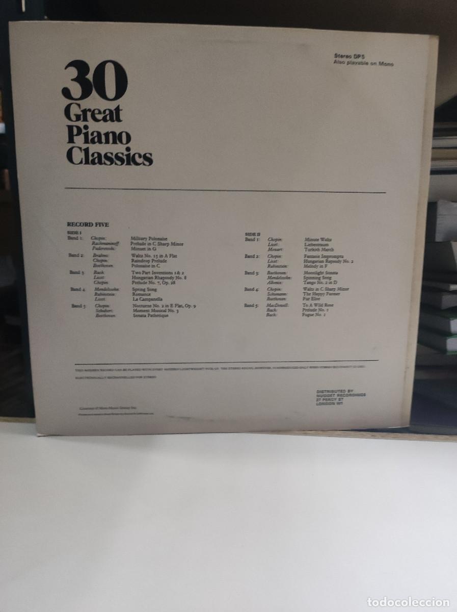 Discos de vinilo: 30 Great Piano Classics - Foto 2