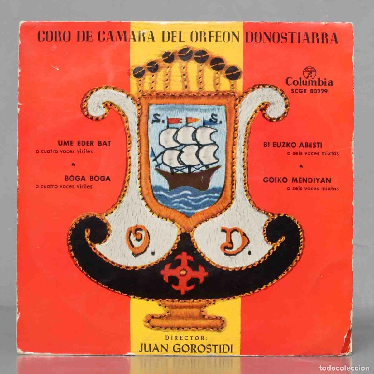 Discos de vinilo: EP. GOROSTIDI. ORFEON DONOSTIARRA. UME EDER BAT - Foto 1