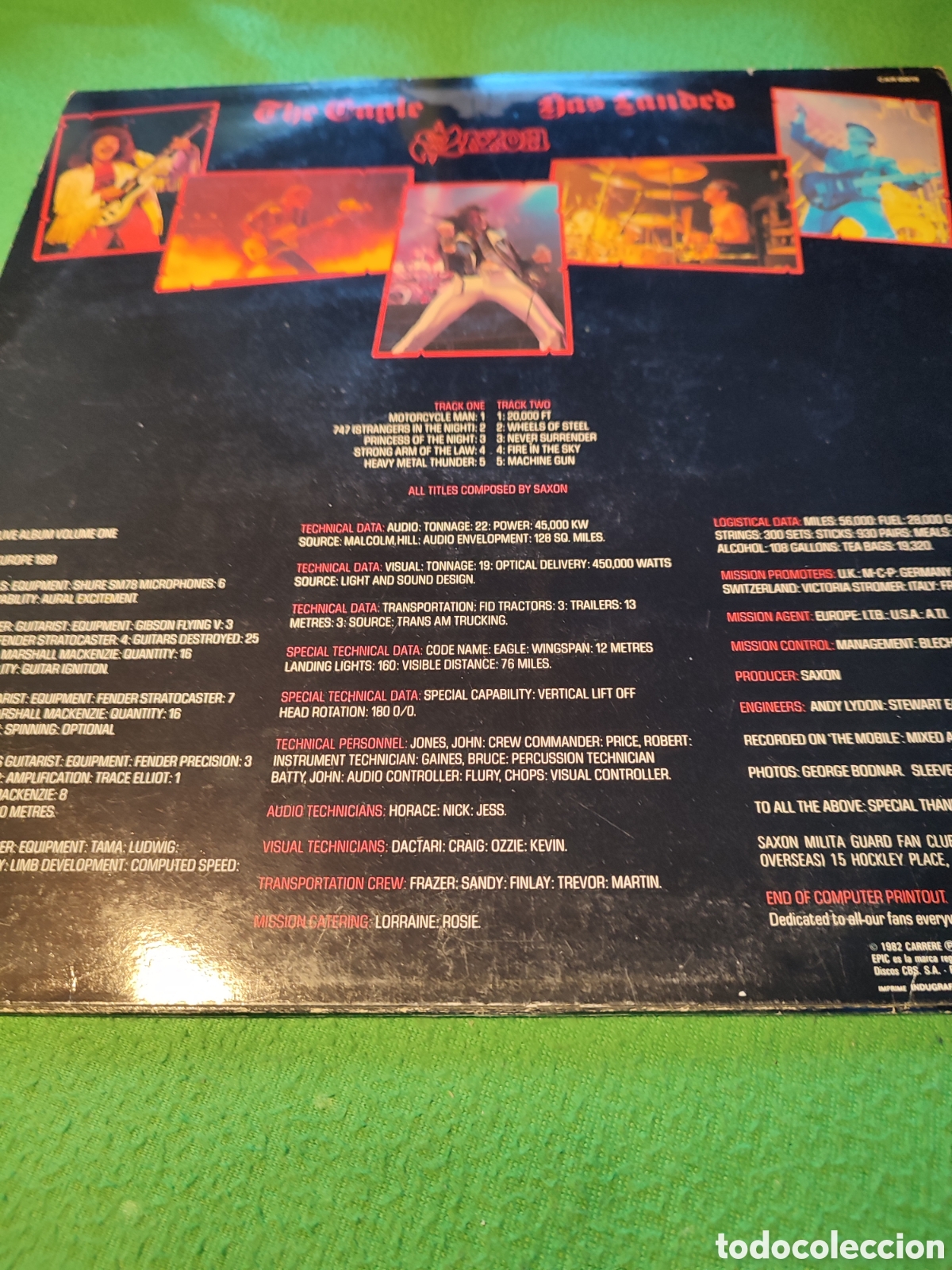 Discos de vinilo: Saxon - The eagle has landed live - Foto 2