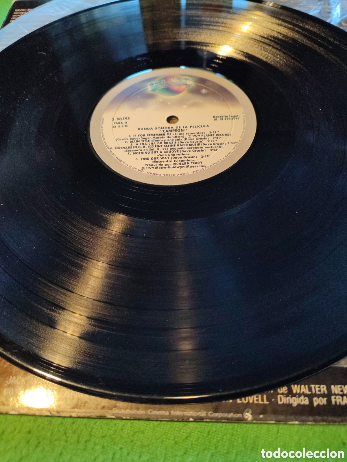 Discos de vinilo: Dave Grusin - BSO Campe&oacute;n - Foto 3
