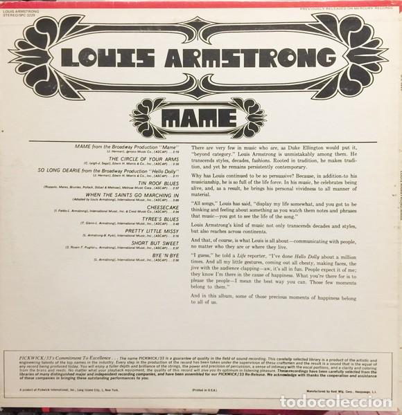 Discos de vinilo: Louis Armstrong &ndash; Mame - Foto 2