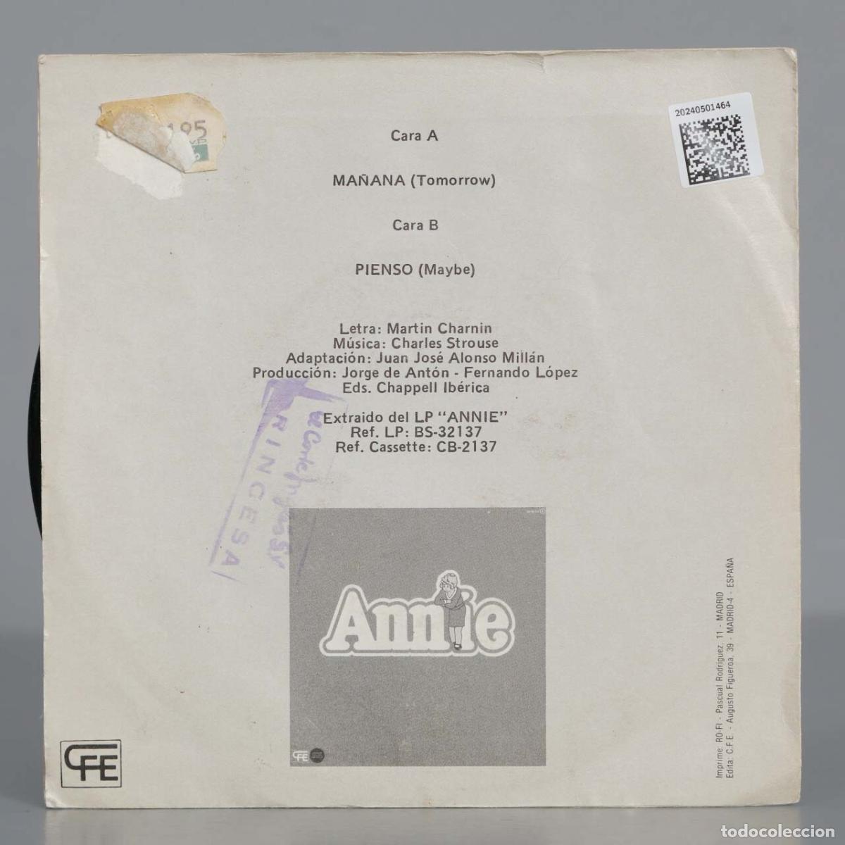 Discos de vinilo: SINGLE. Carmen Pascual &ndash; Ma&ntilde;ana - Foto 2