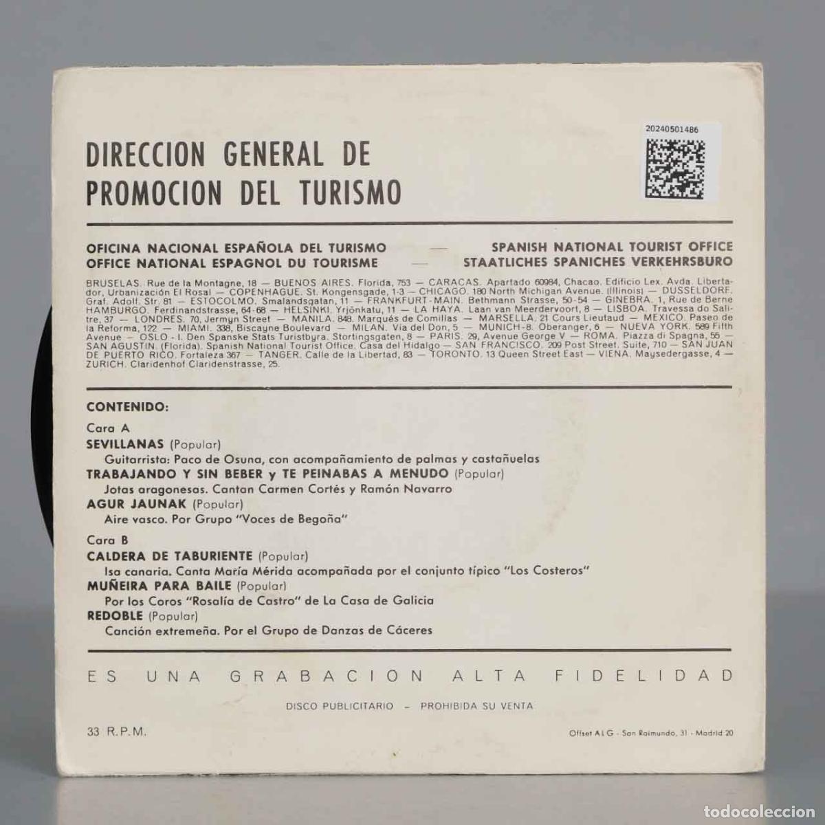 Discos de vinilo: EP. Folklore Musical De Espa&ntilde;a - Foto 2