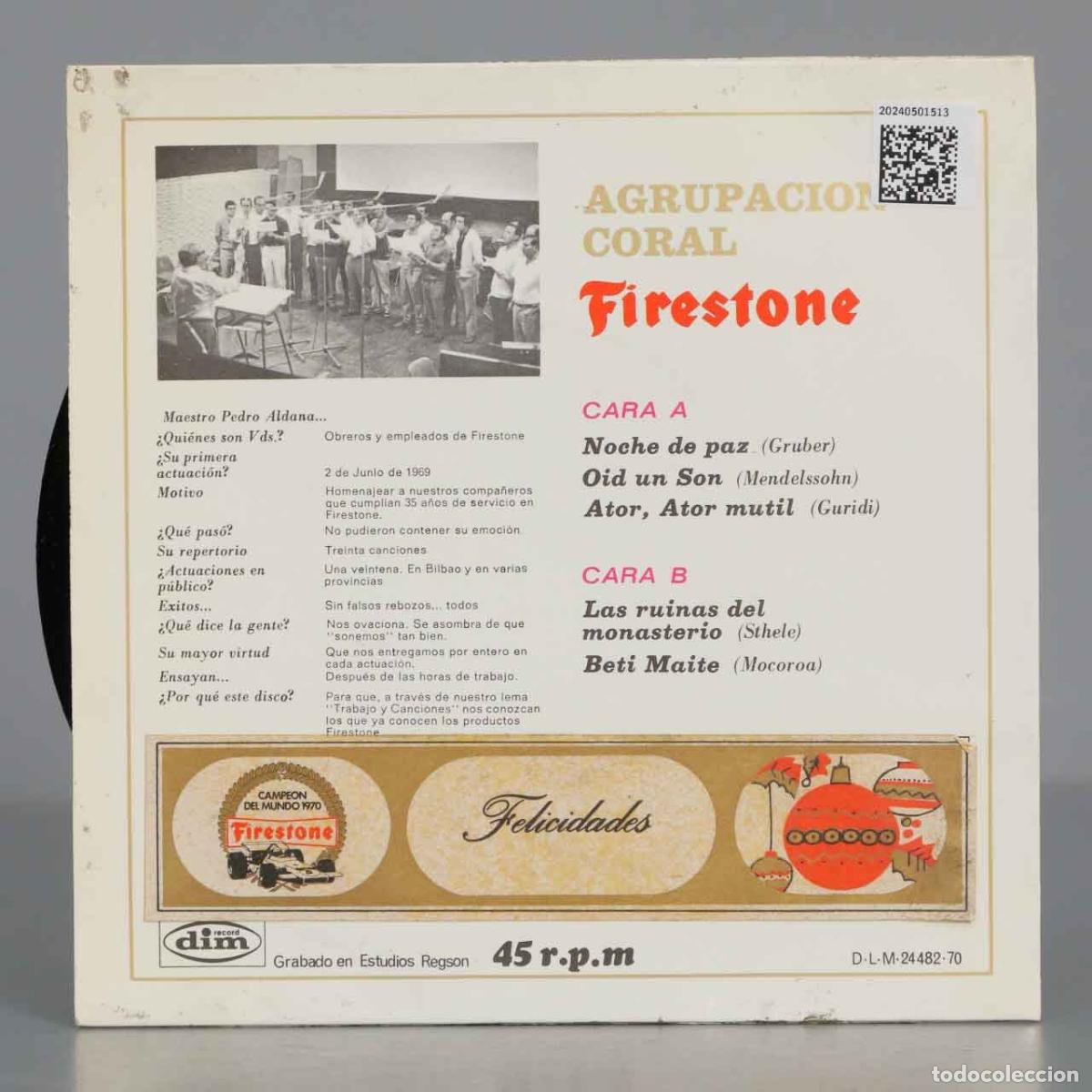 Discos de vinilo: SINGLE. VOCES FIRESTONE - Foto 2