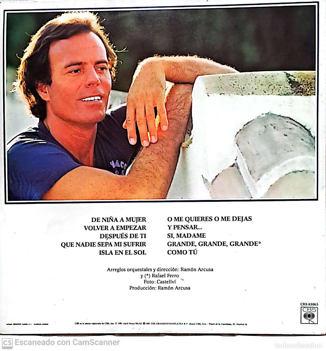 Discos de vinilo: Julio Iglesias &lrm;&ndash; De Ni&ntilde;a A Mujer - Foto 3