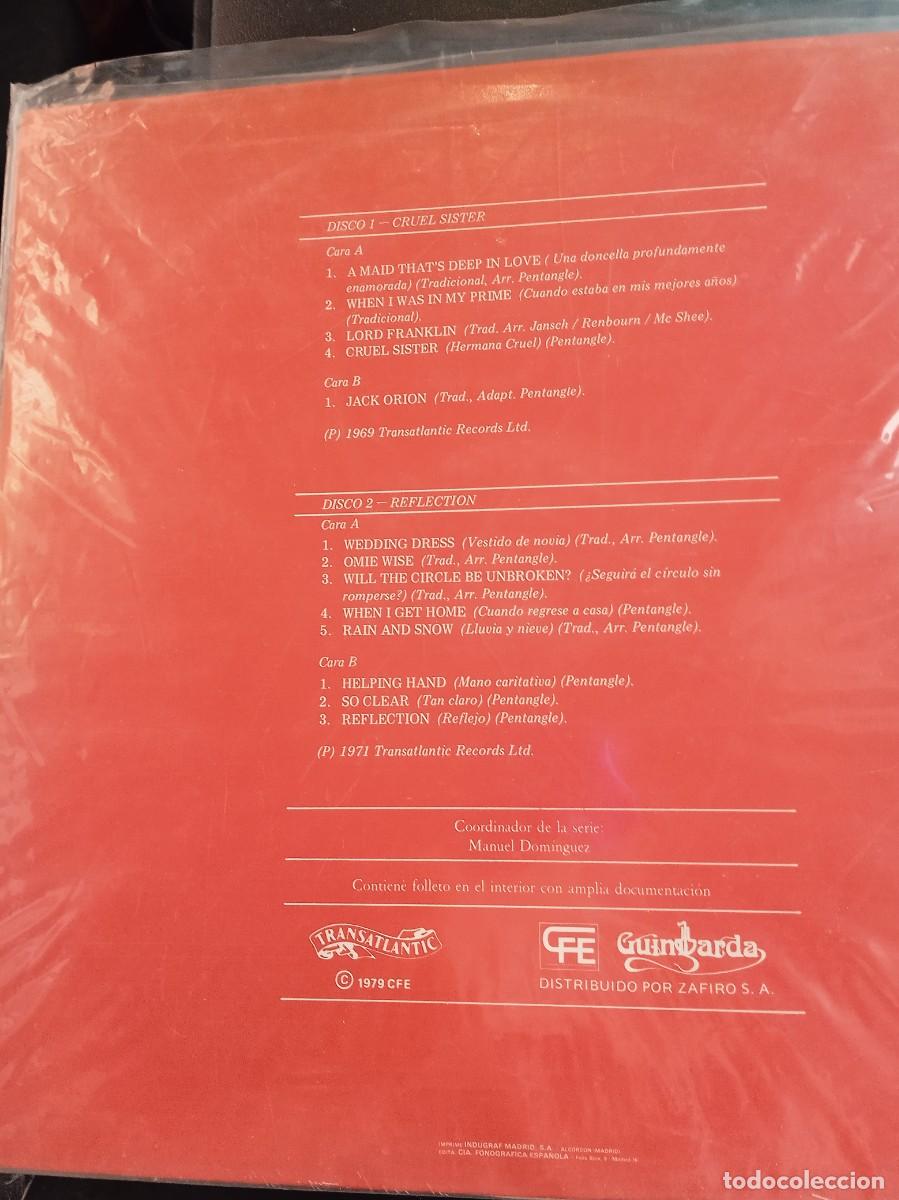 Discos de vinilo: THE PENTANGLE- CRUEL SISTER- REFLECTION. LP DOBLE. - Foto 2
