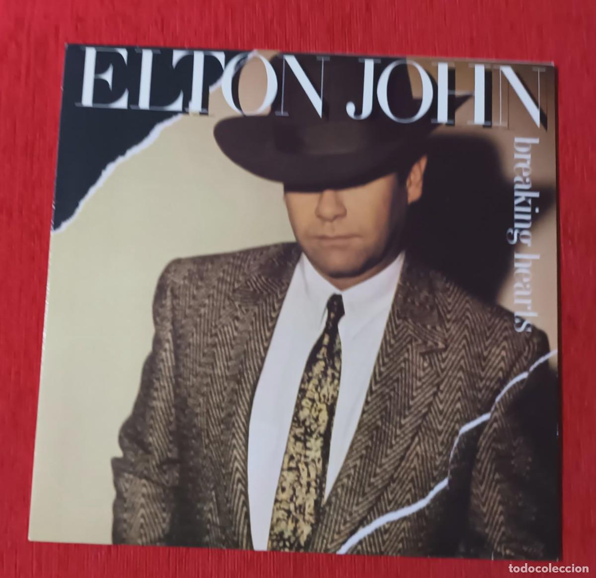 Discos de vinilo: ELTON JOHN - BREAKING HERTS - LP - Foto 1