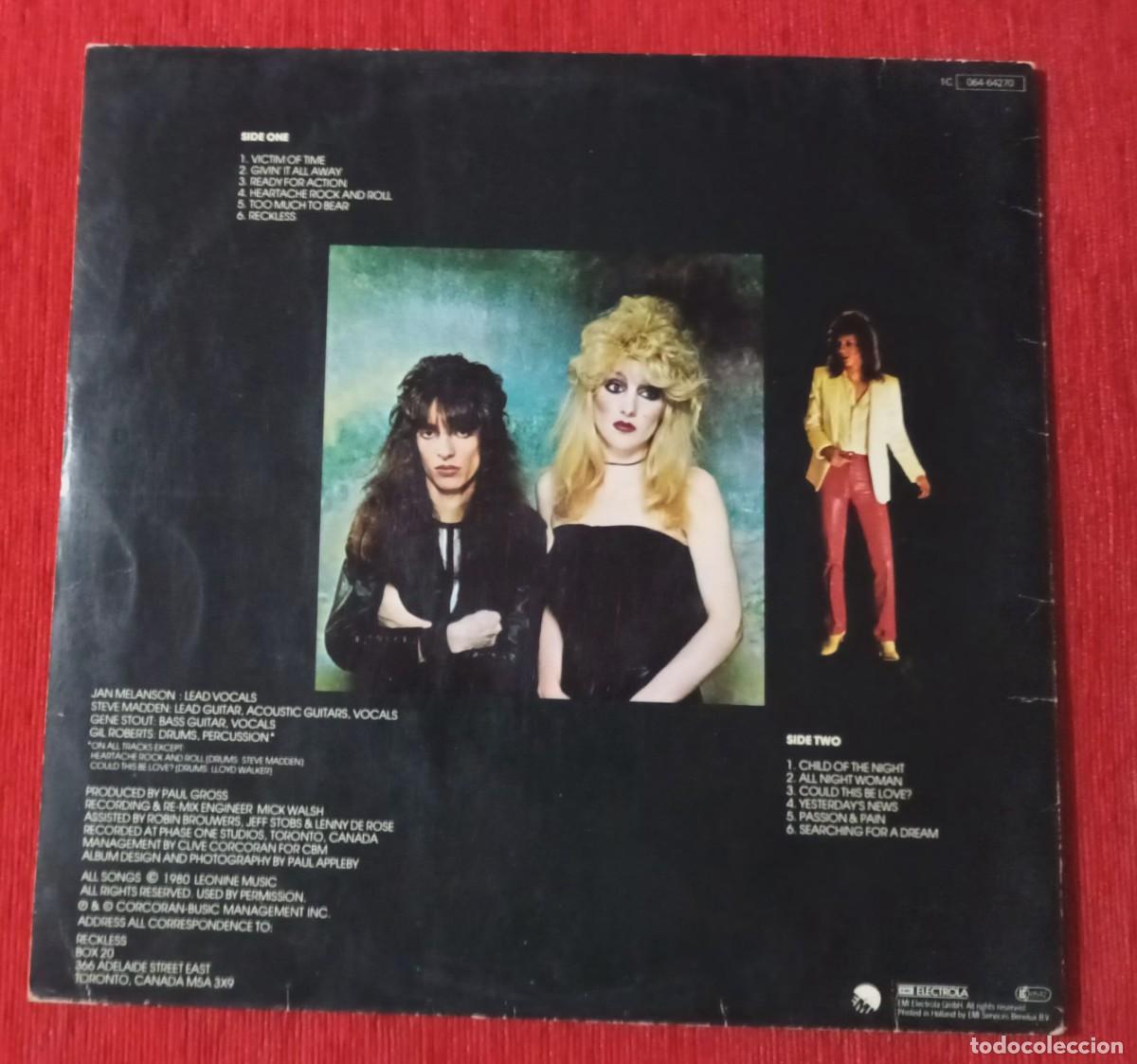 Discos de vinilo: RECKLESS - LP - Foto 2