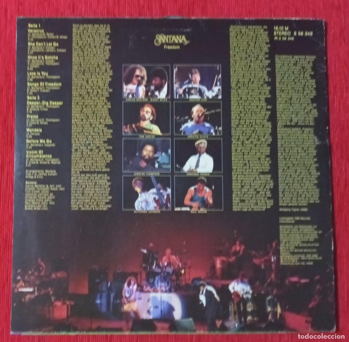 Discos de vinilo: SANTANA - FREEDOM - LP - Foto 2