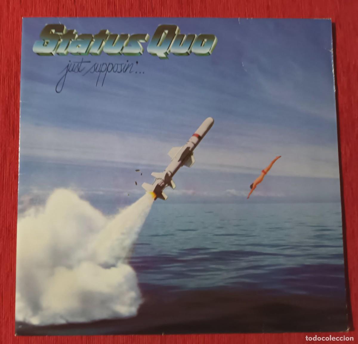 Discos de vinilo: STATUS QUO - JUST SUPPOSIN&acute;- LP - Foto 1