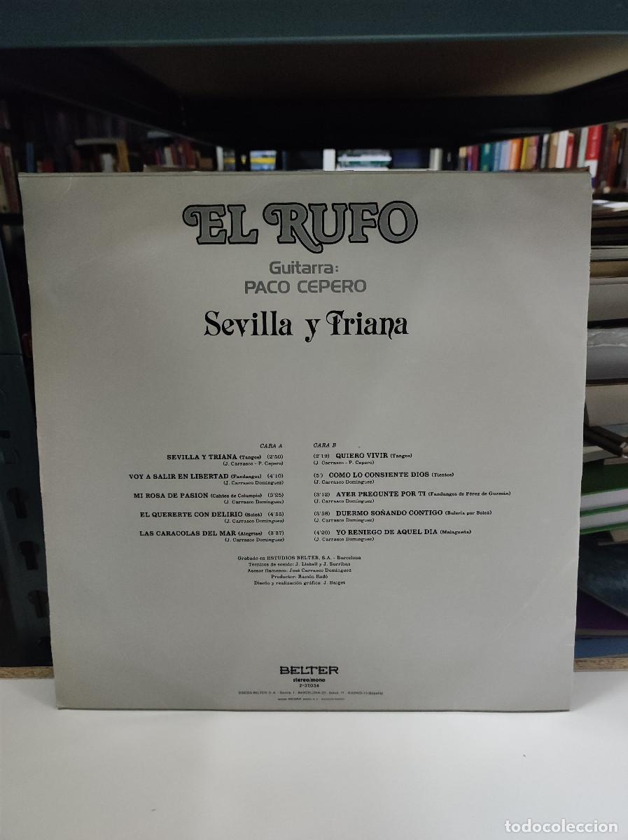 Discos de vinilo: El Rufo &ndash; Sevilla Y Triana - Foto 2