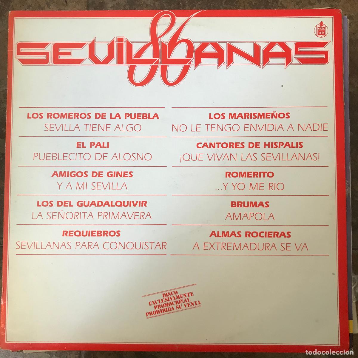 Disques de vinyle: VV.AA. - SEVILLANAS 86 - LP HISPAVOX 1986 PROMO