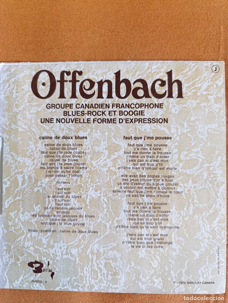 Discos de vinilo: Disco de vinilo Offenbach &lrm;&ndash; Caline De Doux Blues - Foto 4