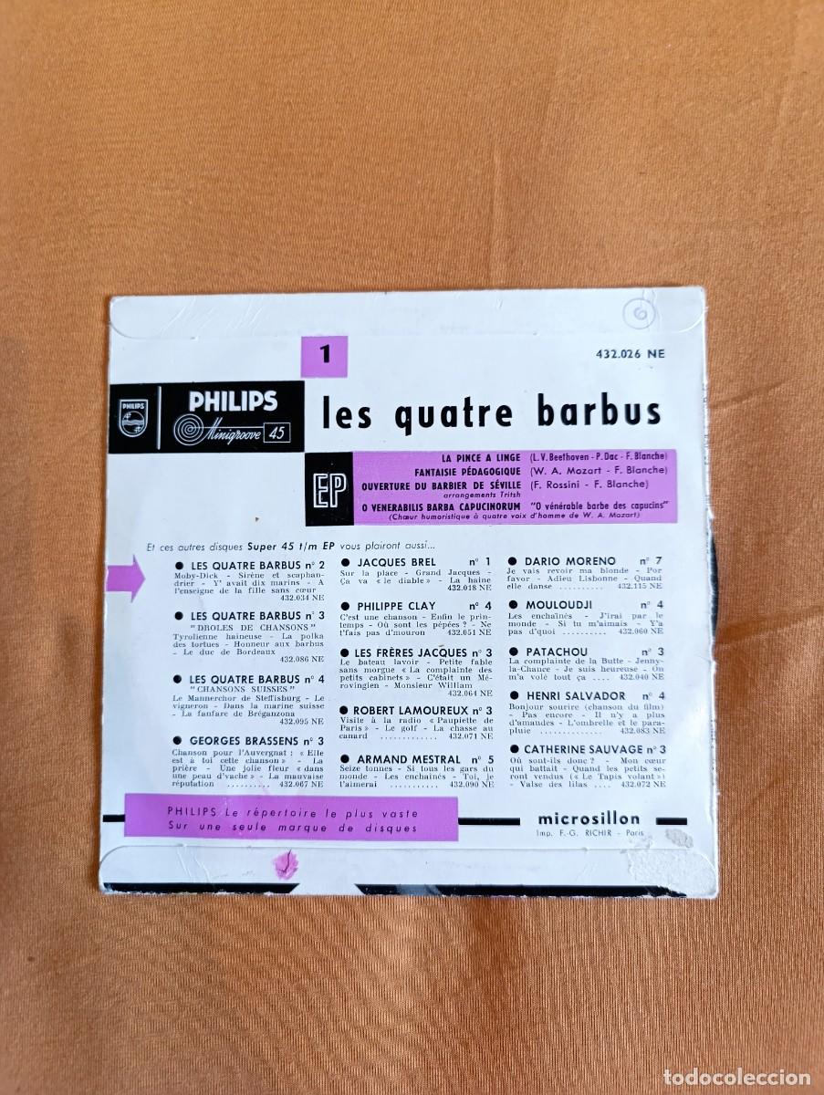 Discos de vinilo: Disco de vinilo Les Quatre Barbus - Foto 3