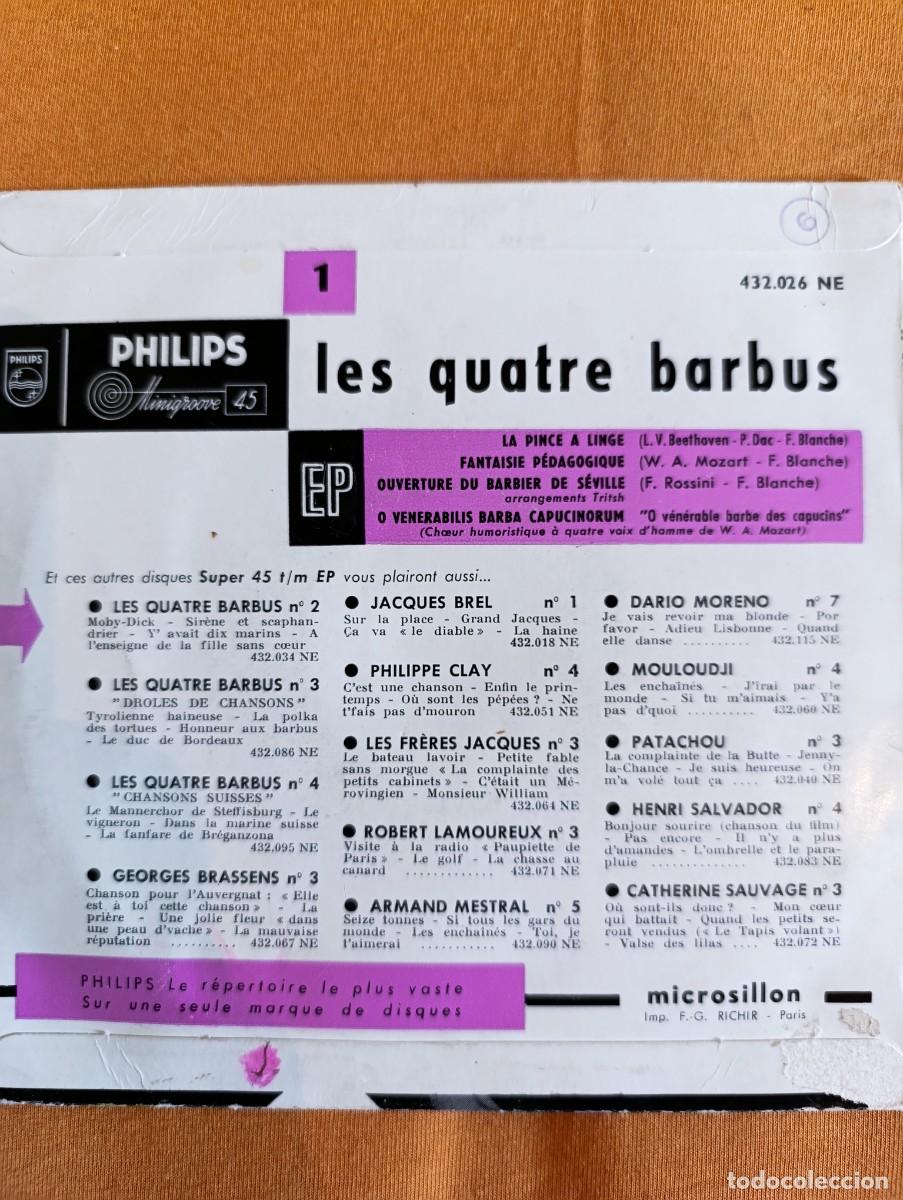 Discos de vinilo: Disco de vinilo Les Quatre Barbus - Foto 4
