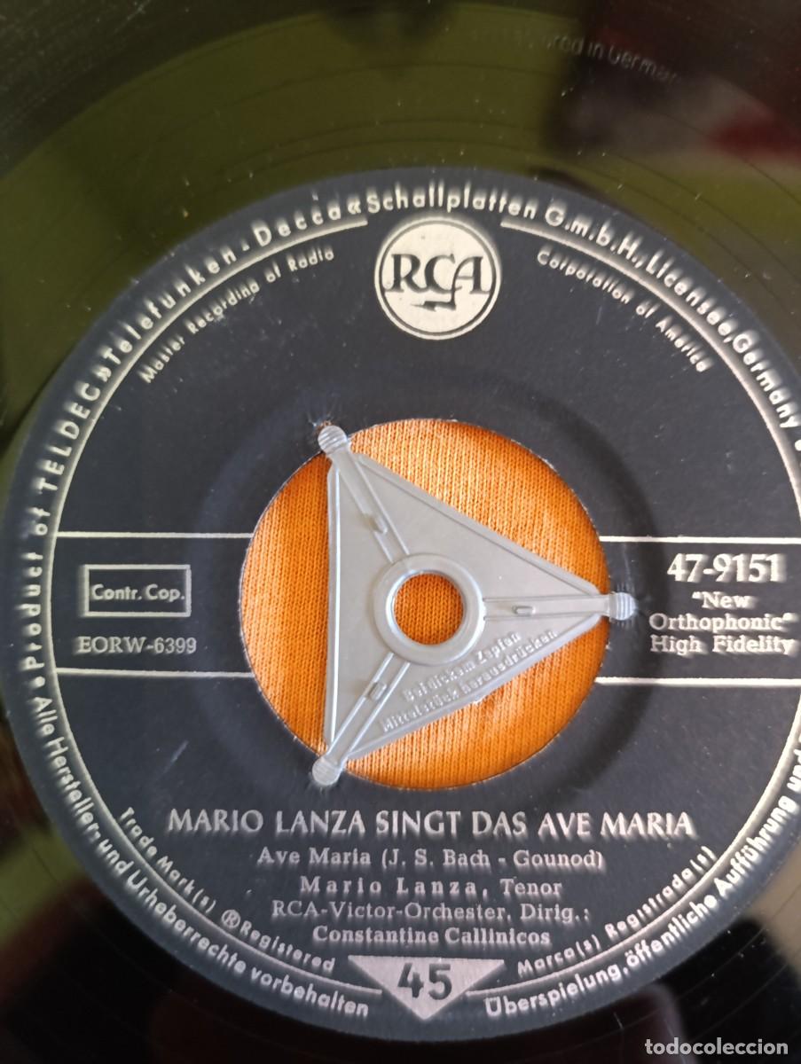 Discos de vinilo: Disco de vinilo Mario Lanza *Ave Maria* - Foto 2