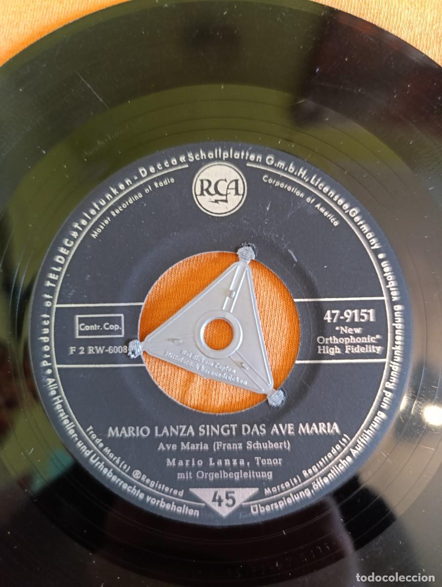 Discos de vinilo: Disco de vinilo Mario Lanza *Ave Maria* - Foto 3