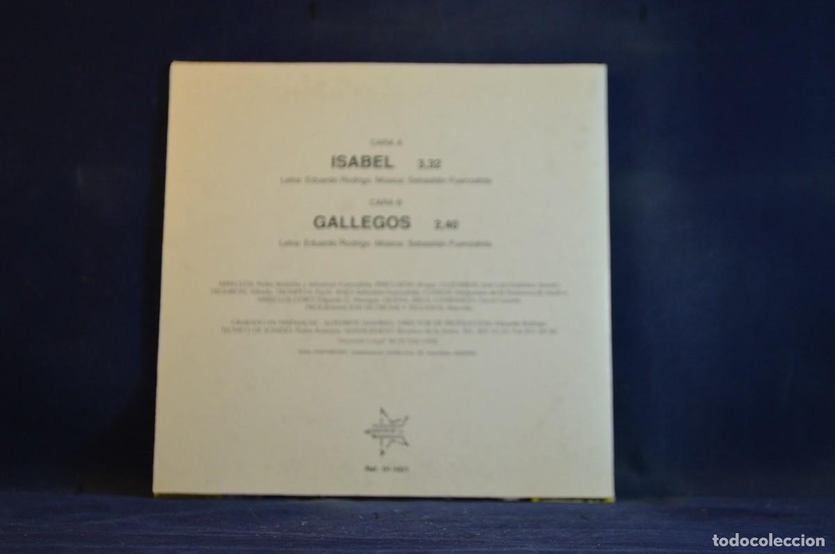 Discos de vinilo: EDUARDO RODRIGO &ndash; ISABEL - SINGLE - Foto 2