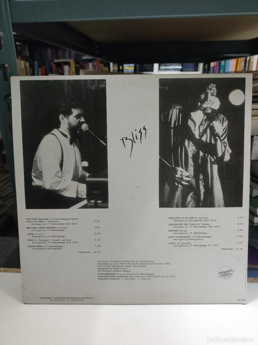 Discos de vinilo: Pianogrosso &ndash; Bliss - Foto 2