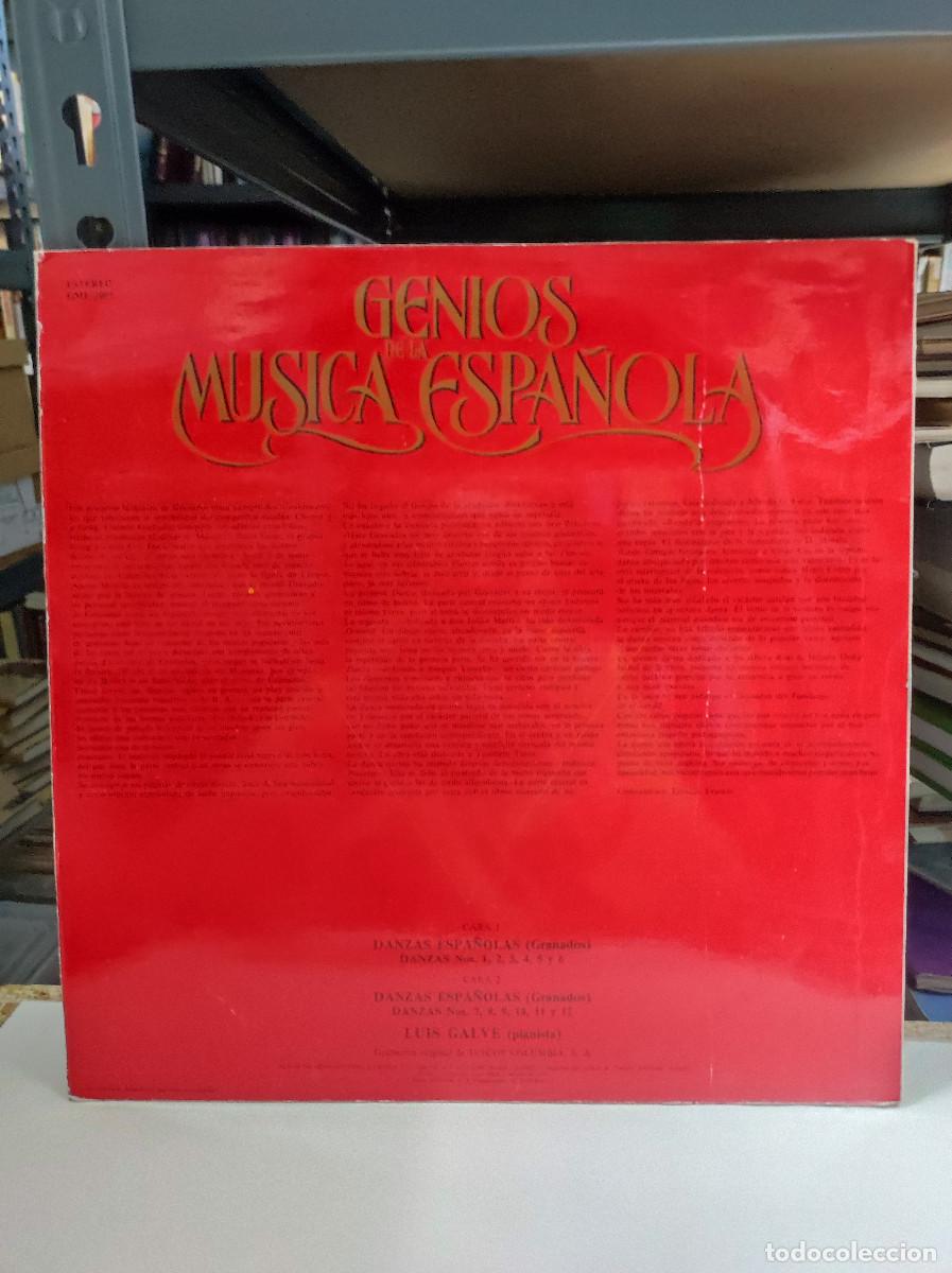 Discos de vinilo: Granados - Luis Galve &ndash; Danzas Espa&ntilde;olas - Foto 2