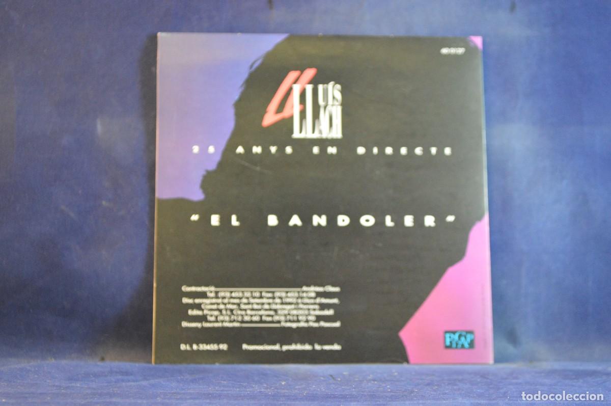 Discos de vinilo: LLUIS LLACH &ndash; EL BANDOLER - SINGLE PROMO - Foto 2